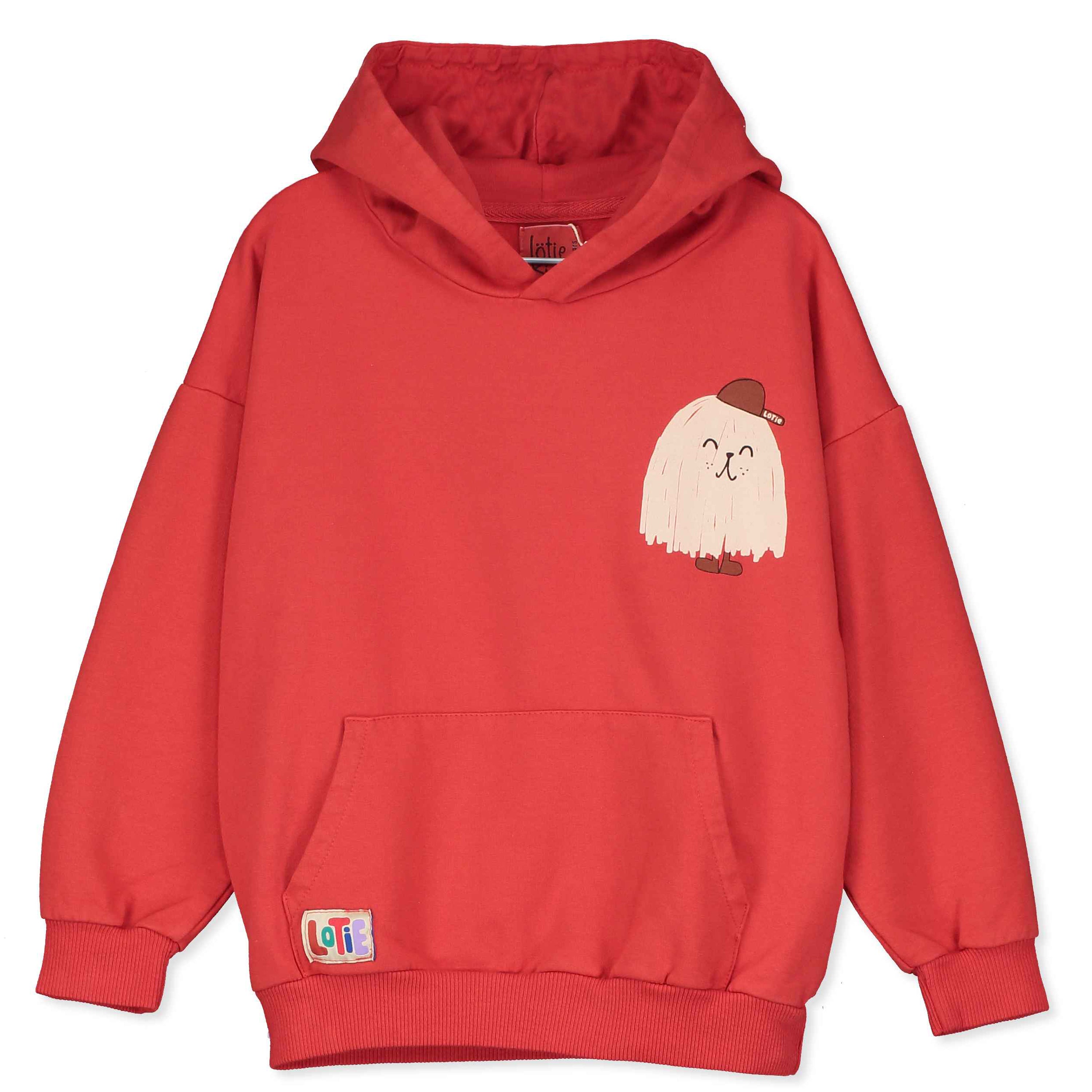 Little Monster Red Hooded Sweatshirt