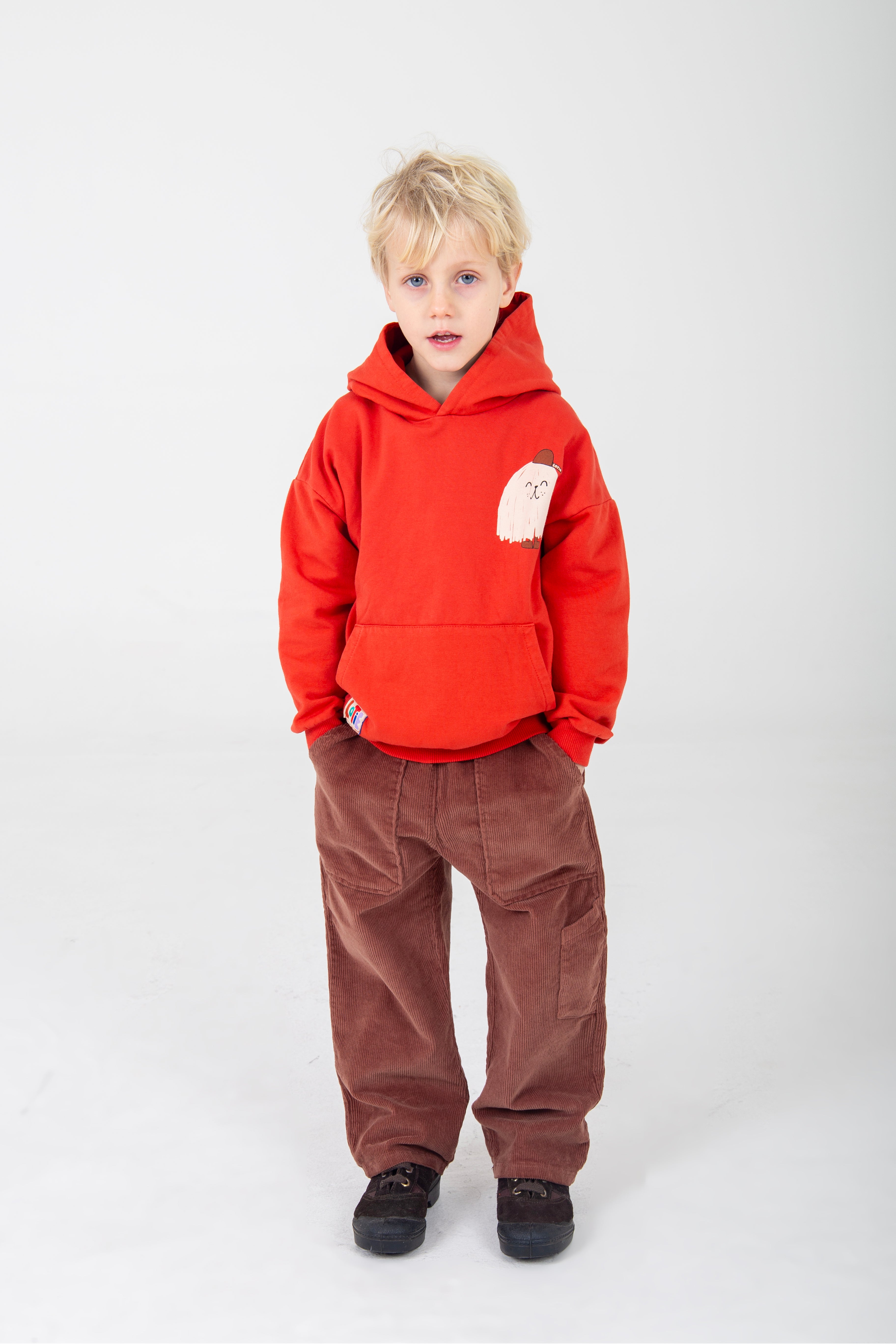 Little Monster Red Hooded Sweatshirt