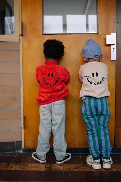 Sweatshirt Anorak Teddy  Vivid Red