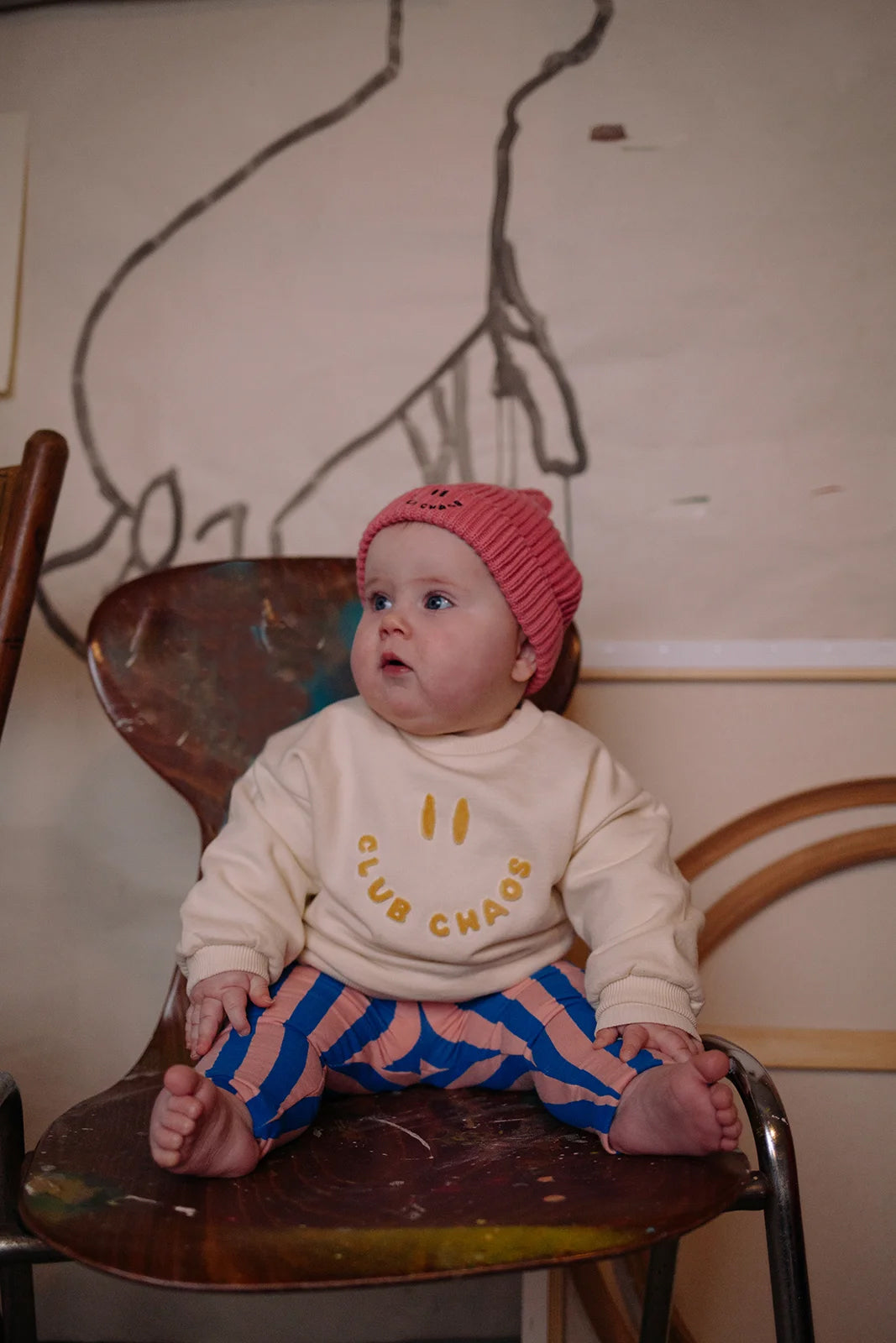 Baby Sweatshirt Club Chaos Ivory