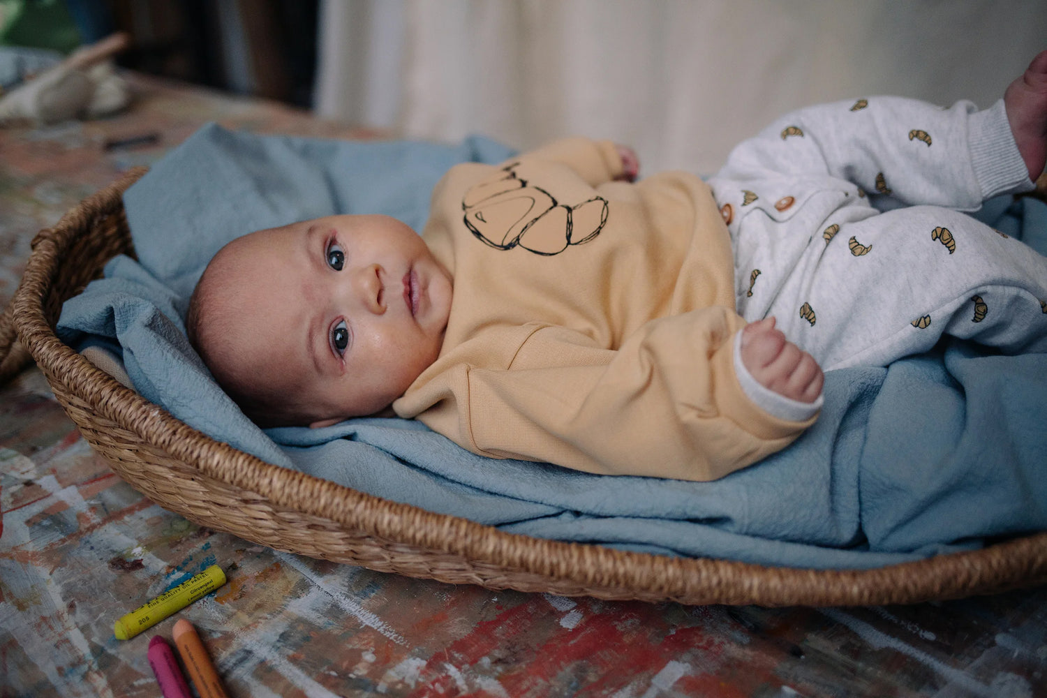 Baby Sweatshirt Croissant Sand