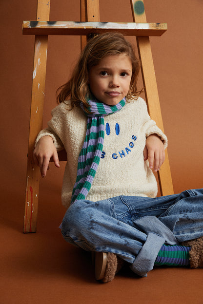 Sweater Boucle Club Chaos Ivory Melee
