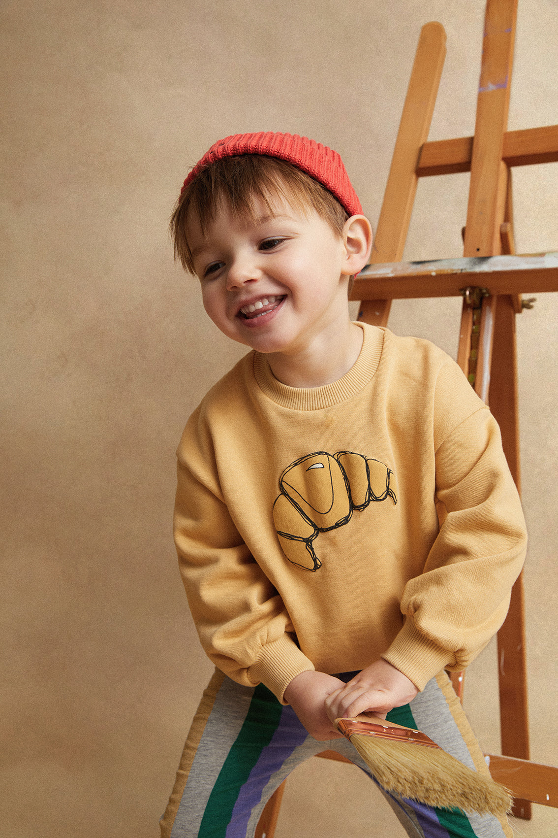 Sweatshirt Croissant Sand