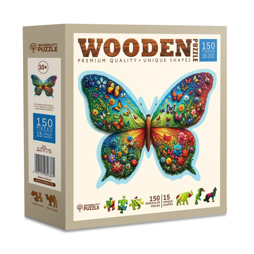 Puzzel Colorful Butterfly 165 pcs