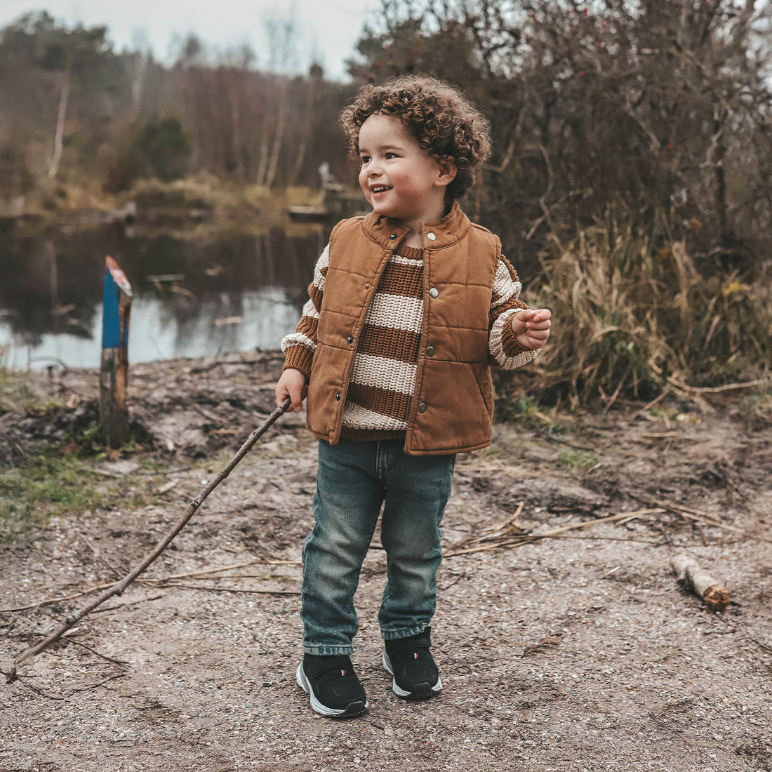 Stretch Twill Bodywarmer Chai