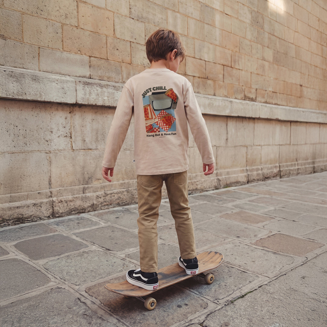 Wide Longsleeve Just Chill White Swan