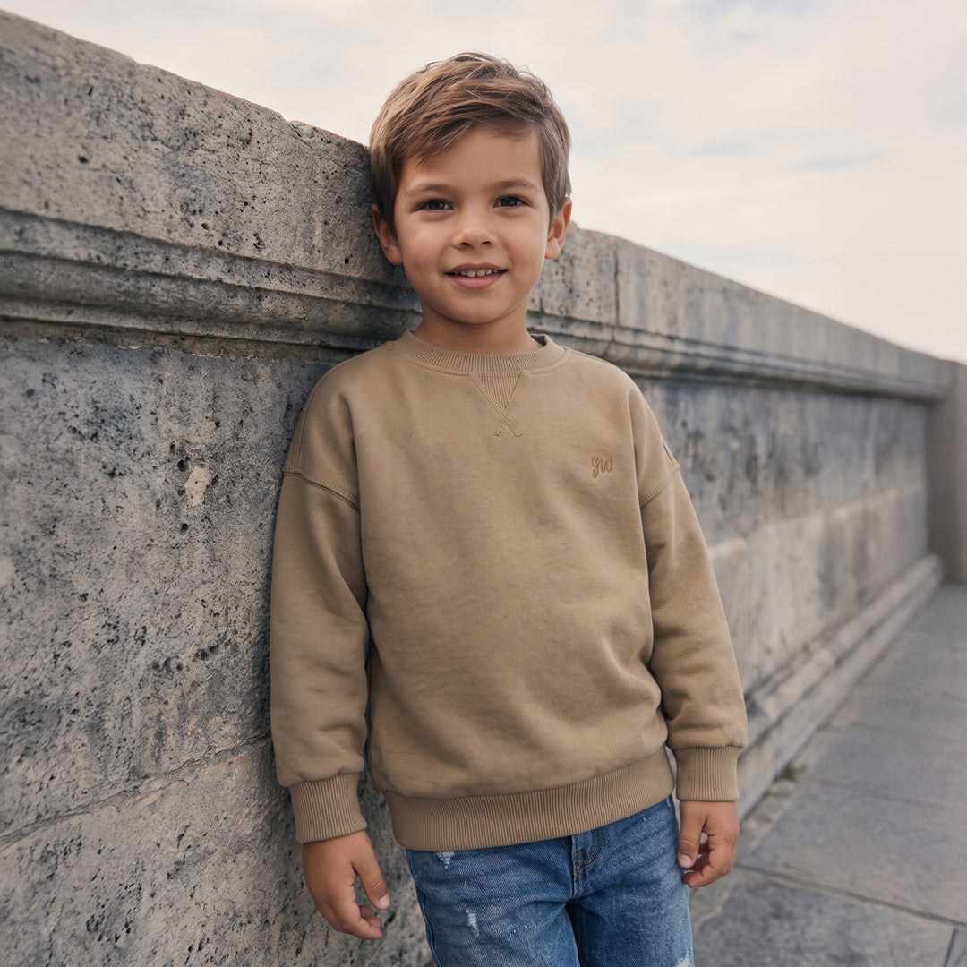 Oversized Sweater Garment Dye Kelp