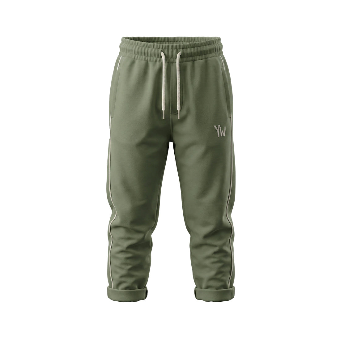 Wide Jogger Solid Olivine
