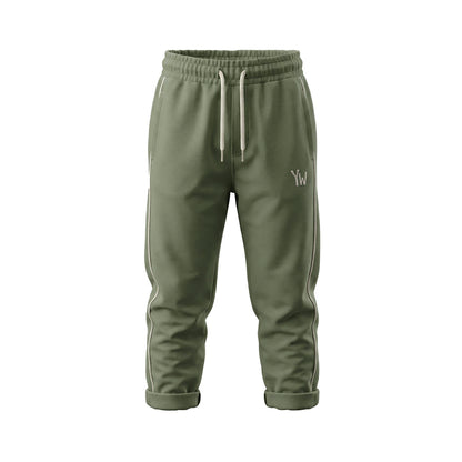 Wide Jogger Solid Olivine