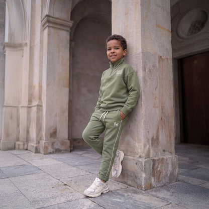 Wide Jogger Solid Olivine