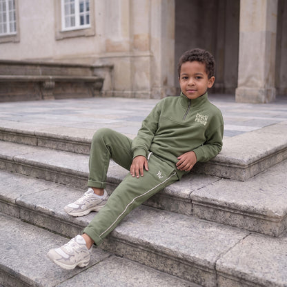 Wide Jogger Solid Olivine