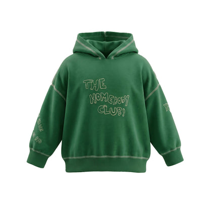Oversized Hoodie French Knit Hunter Green