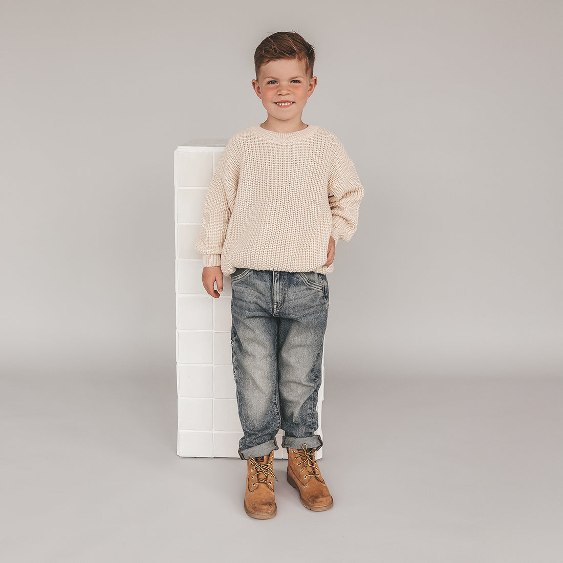 Denim Worker Jeans Tinted Mid Blue