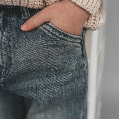 Denim Worker Jeans Tinted Mid Blue
