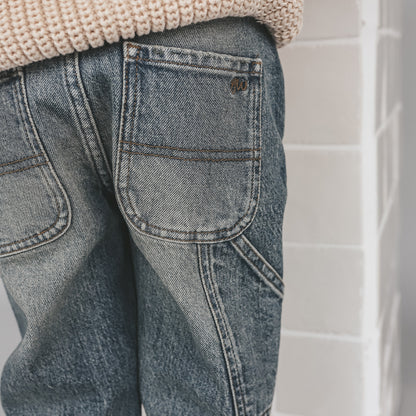 Denim Worker Jeans Tinted Mid Blue