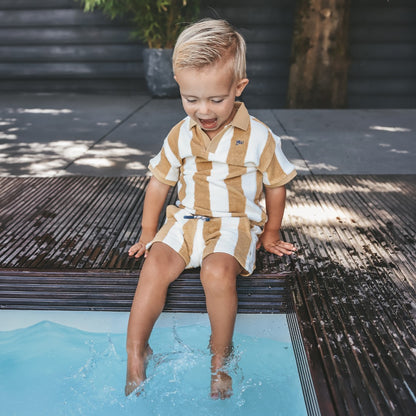 Relaxed Shorts Bold Stripes Multicolor