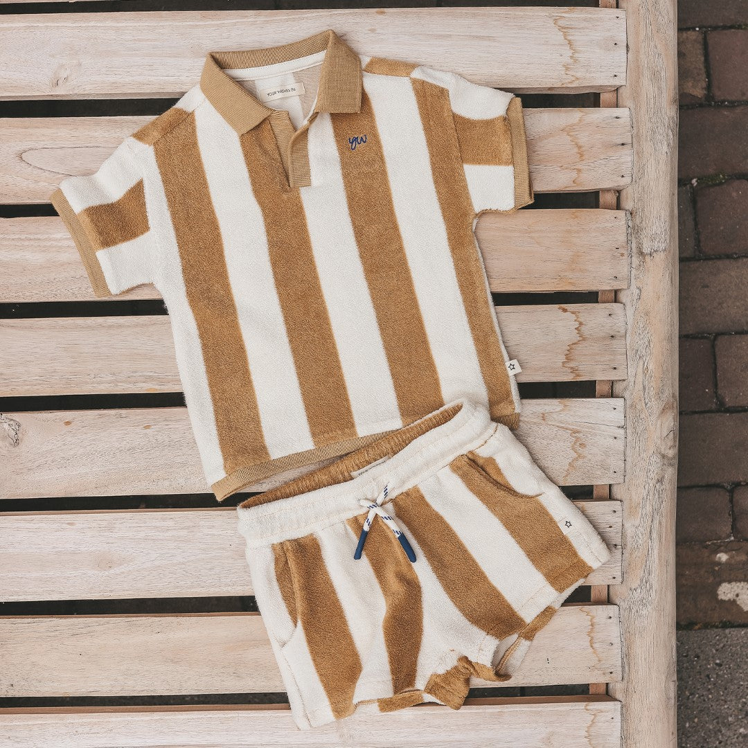 Relaxed Shorts Bold Stripes Multicolor