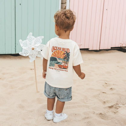 Ocean BLVD Oversized T-shirt White Swan