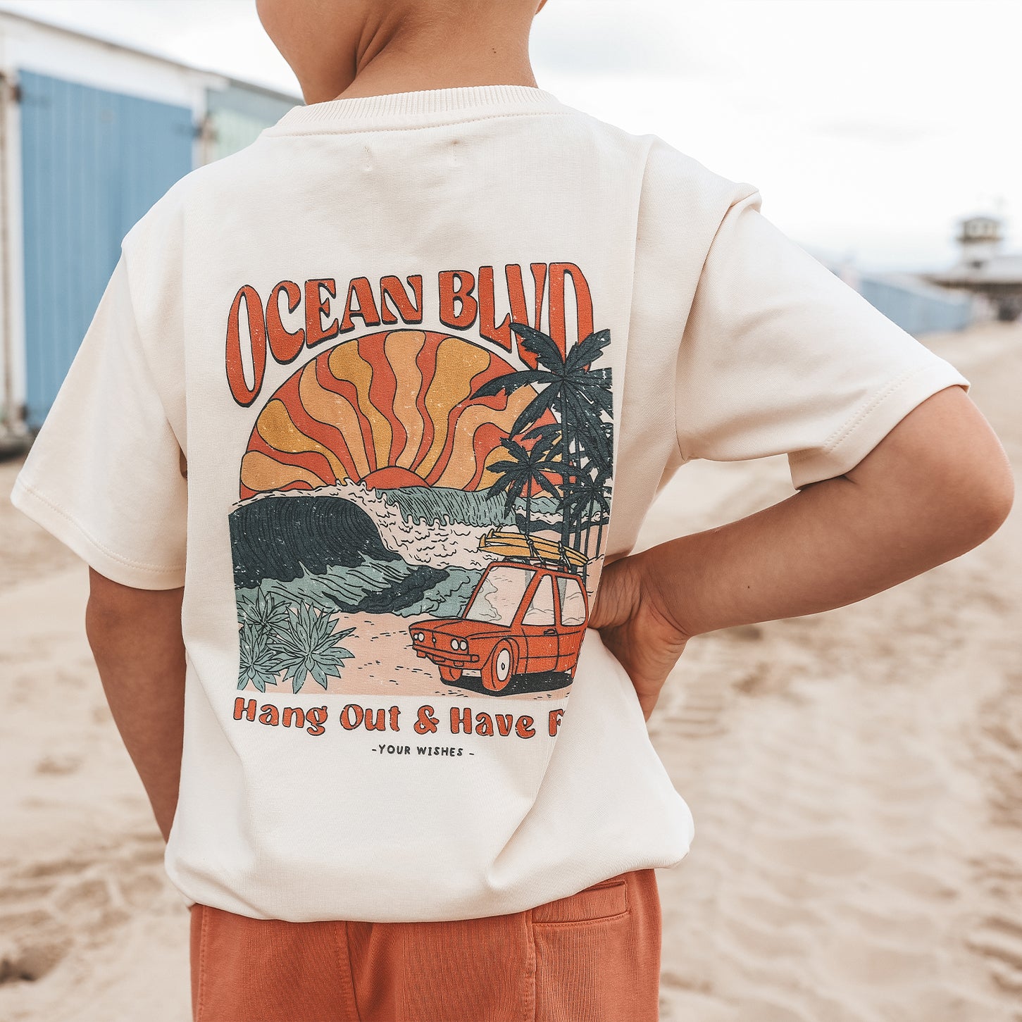 Ocean BLVD Oversized T-shirt White Swan