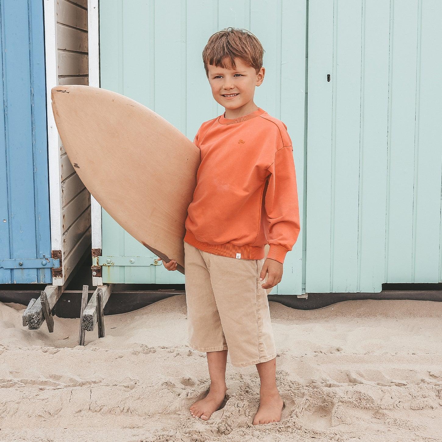 Garment Dye Wide Sweater Burnt Sienna - Your Wishes