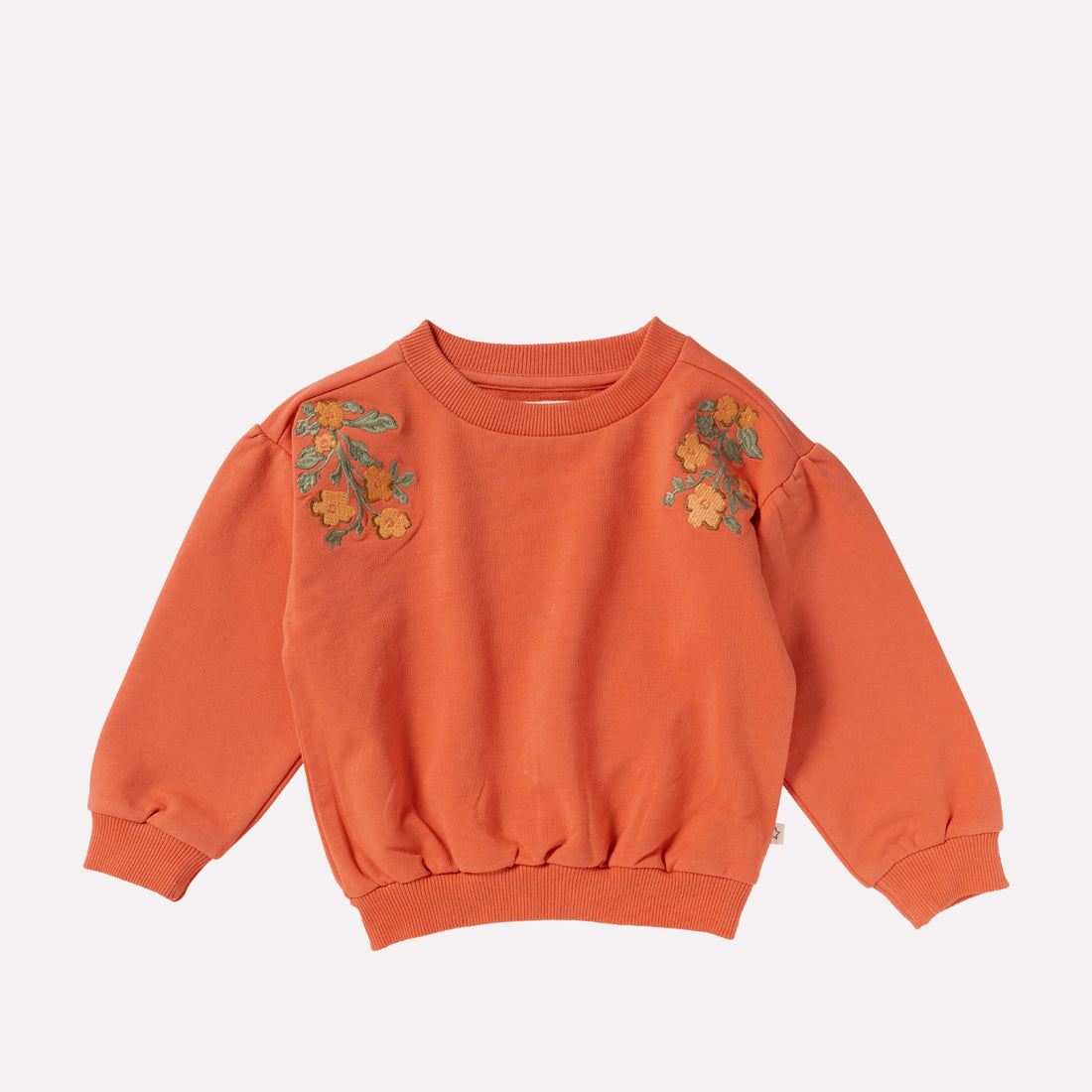 Floral Oversized Sweater Burnt Sienna