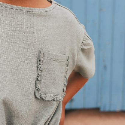 Textured Jersey Front Tie shirt Ocean - Your Wishes