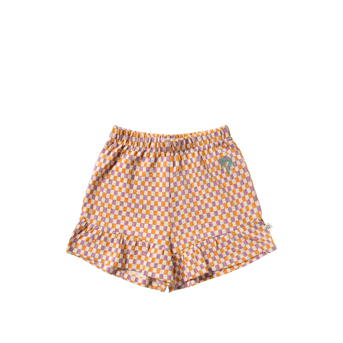Mini Check Wide Shorts Multicolor