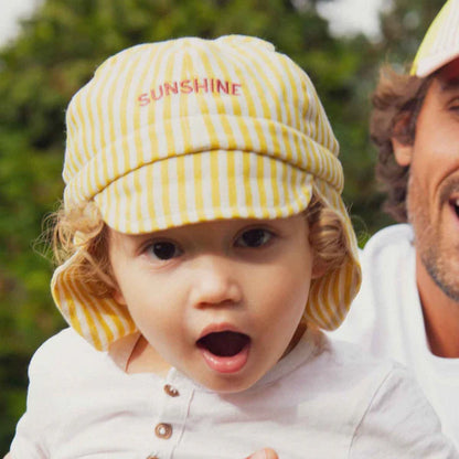 Sunhat Sunshine Yellow Striped