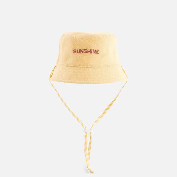 Bucket Had Sunshine Yellow Striped