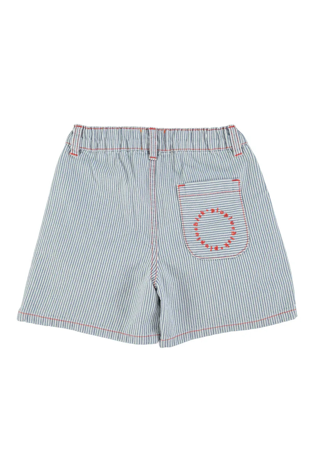 Boy Shorts Ecru With Indigo Stripes - KDkes