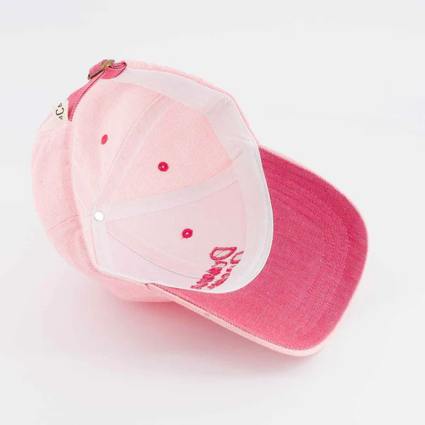 Denim Cap Drama Queen Pink