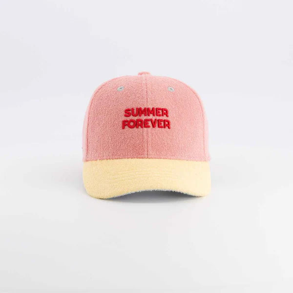 Terry Cap Summer Forever Pink Yellow Blue