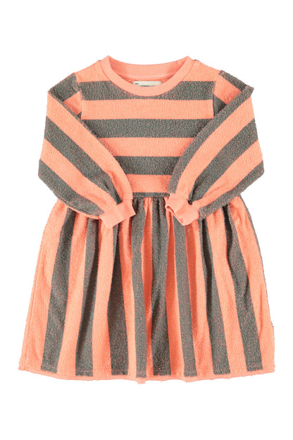 Short Dress Pink &amp; Green Stripes