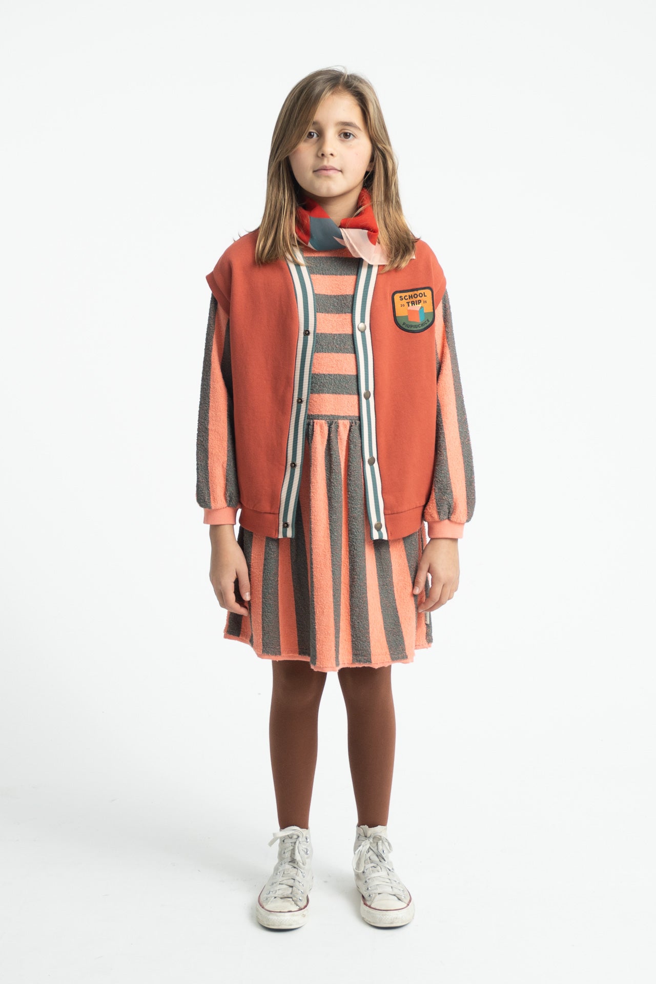 Short Dress Pink &amp; Green Stripes