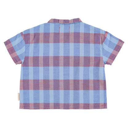 Hawaiian Shirt Blue Checkered