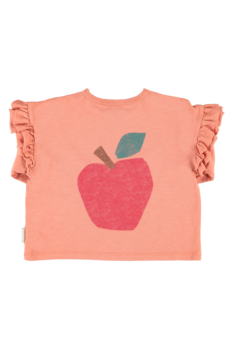 Longsleeve T-shirt Pink With Apple Print
