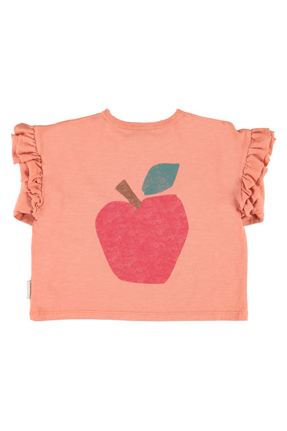 Longsleeve T-shirt Pink With Apple Print