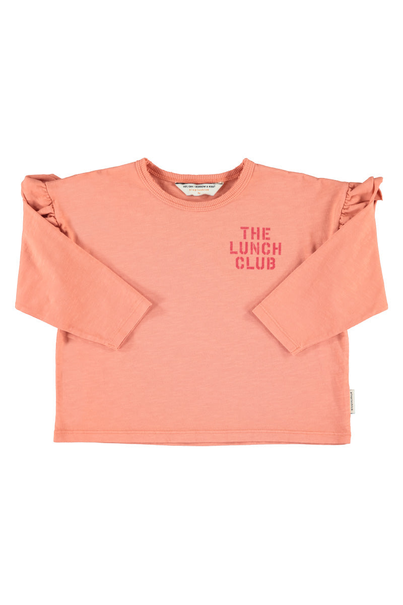Longsleeve T-shirt Pink With Apple Print