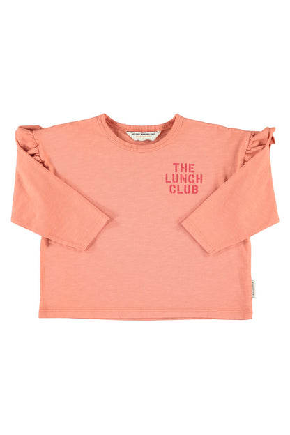 Longsleeve T-shirt Pink With Apple Print