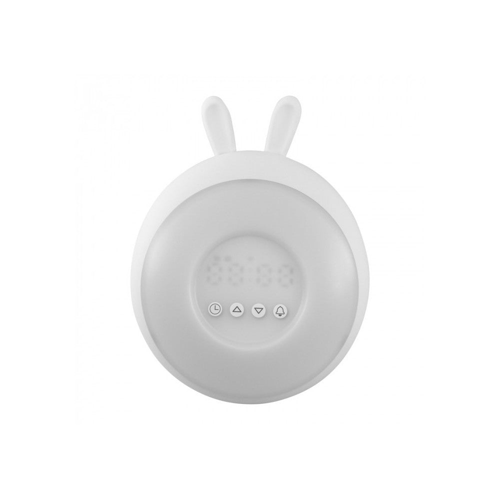 Alarm Clock / Led Lamp RGB Bunny White