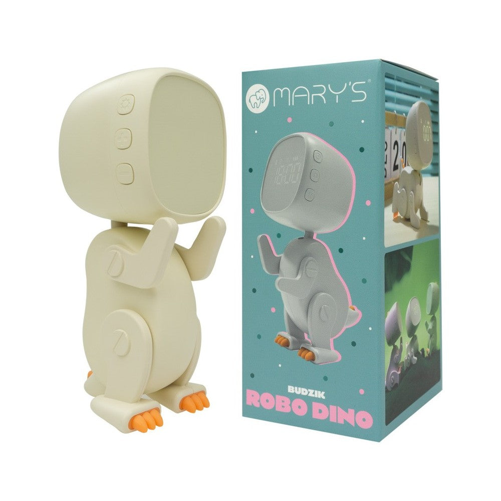 Alarm Clock Robo Dino White