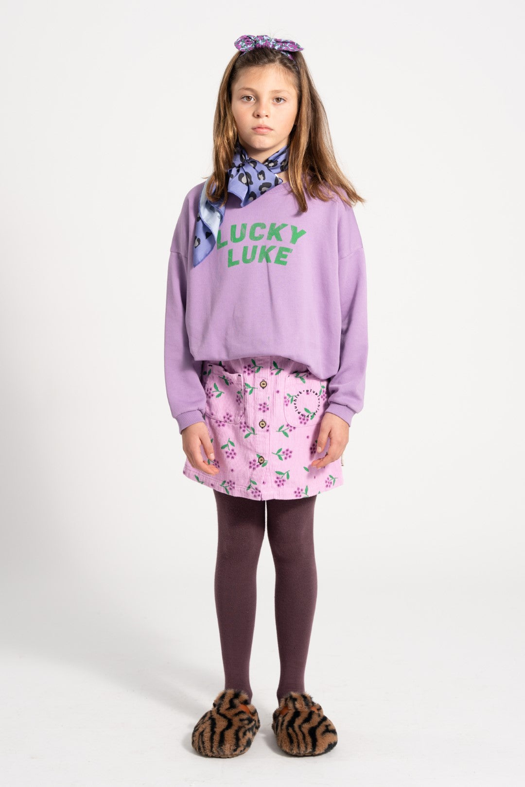 Sweatshirt Mauve Lucky Luke Print