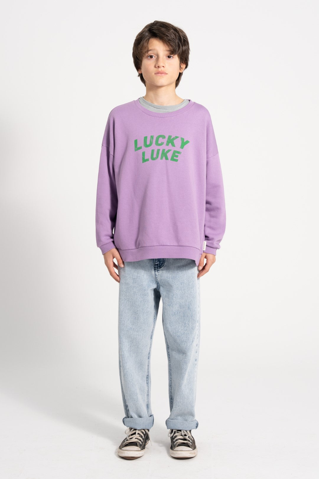 Sweatshirt Mauve Lucky Luke Print