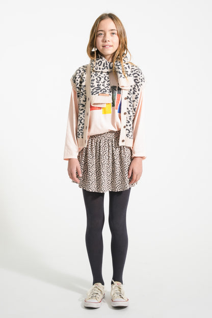 Longsleeve T-shirt Light Pink Music Print