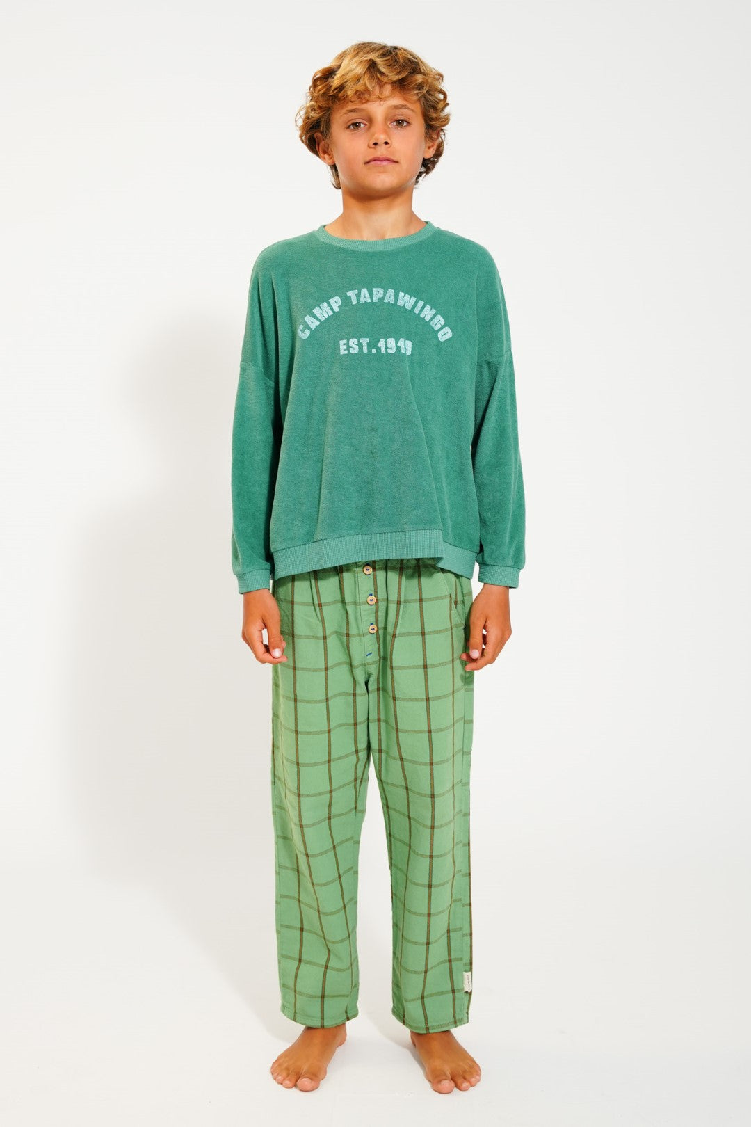 Sweatshirt Green With Camp Tapawingo Print