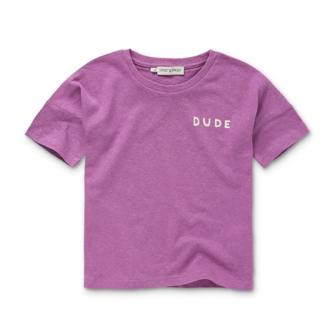 T-shirt Linen Dude Purple