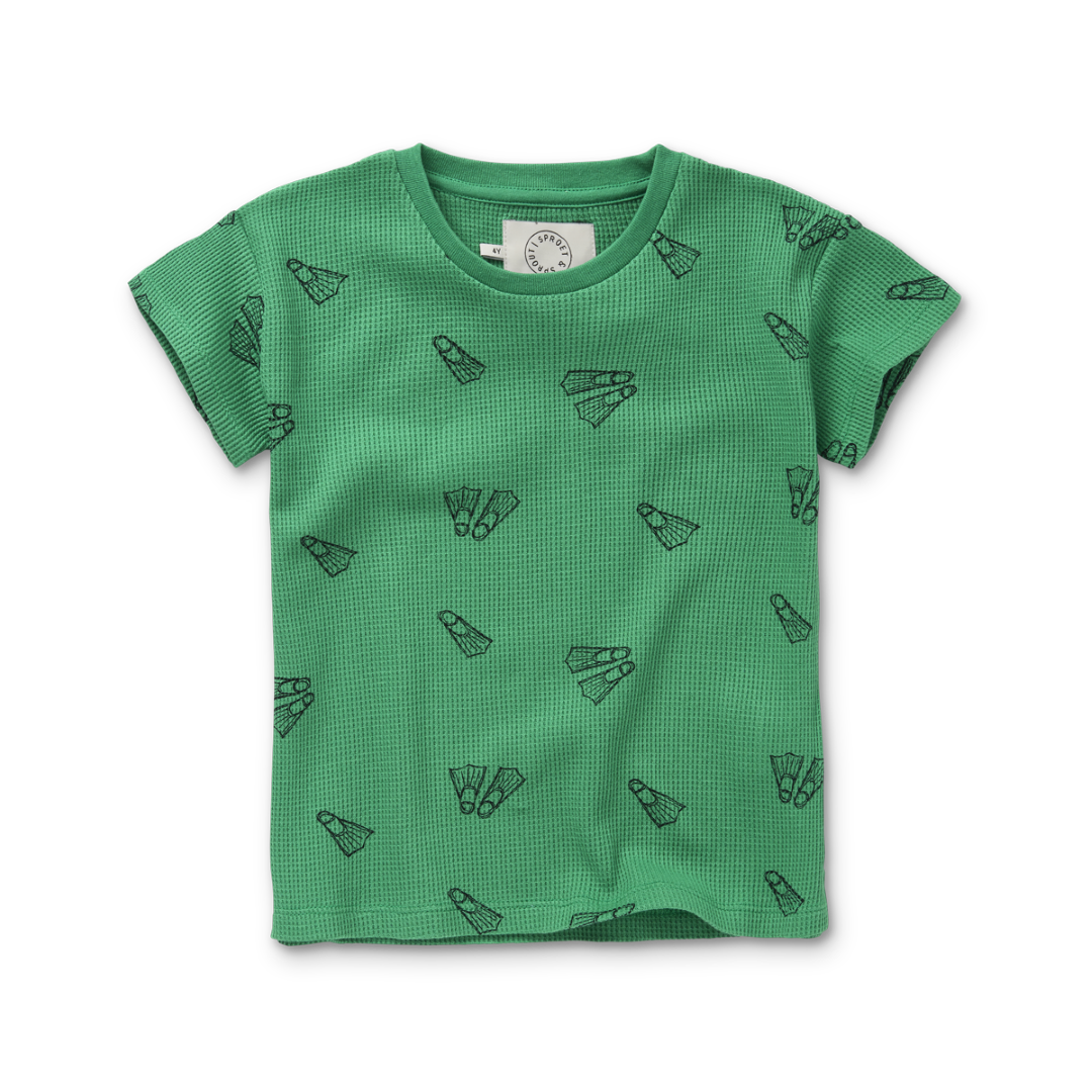 T-shirt Waffle Flippers Print Mint