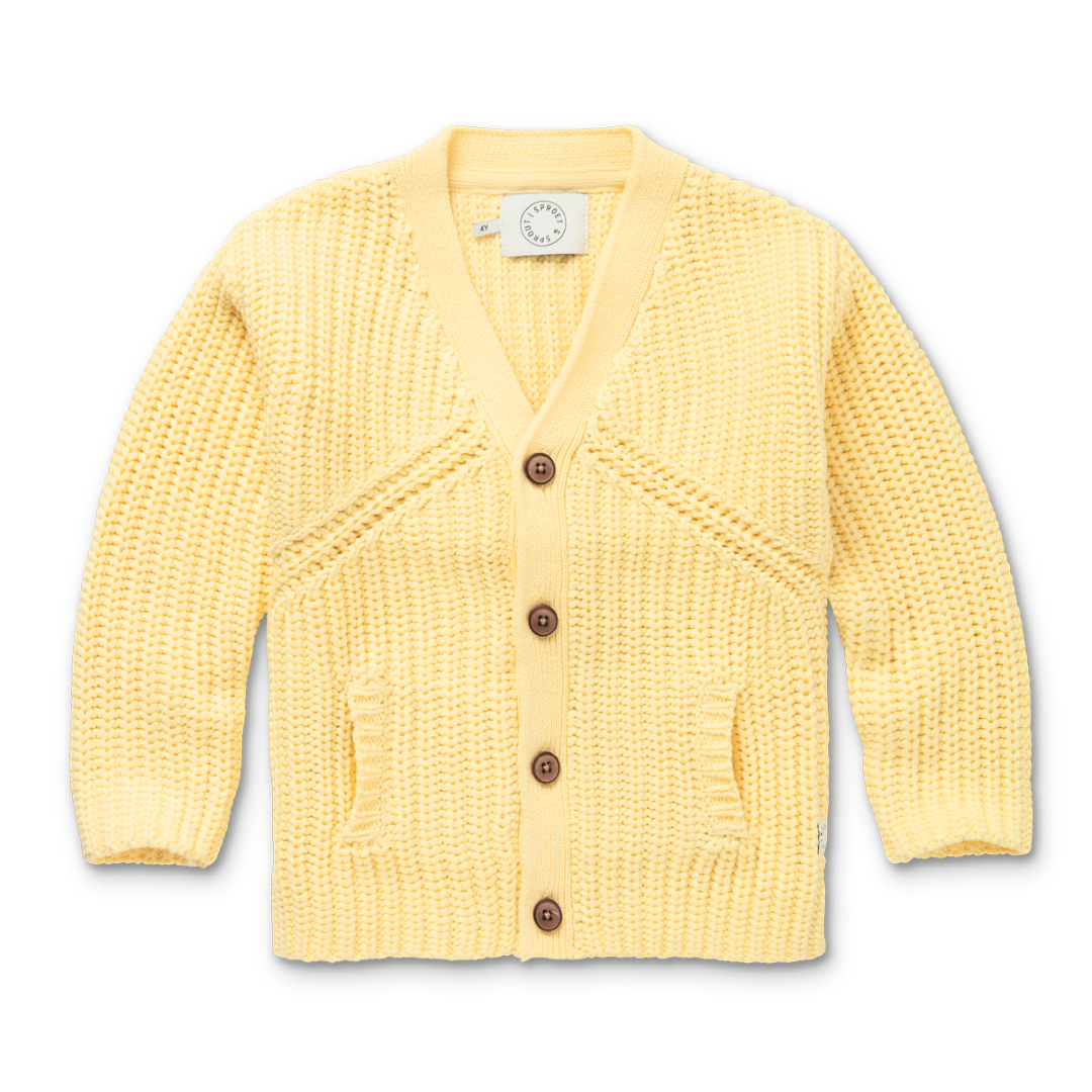 Knitted Cardigan Yellow Mellow