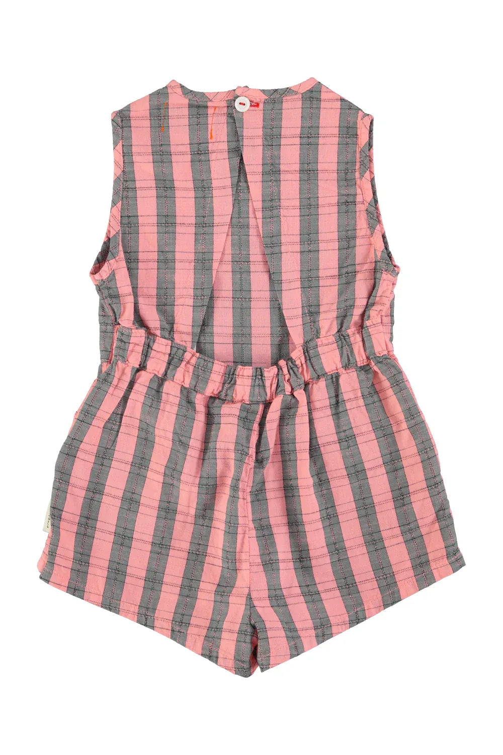 Short Jumpsuit Pink Checkered - Piupiuchick