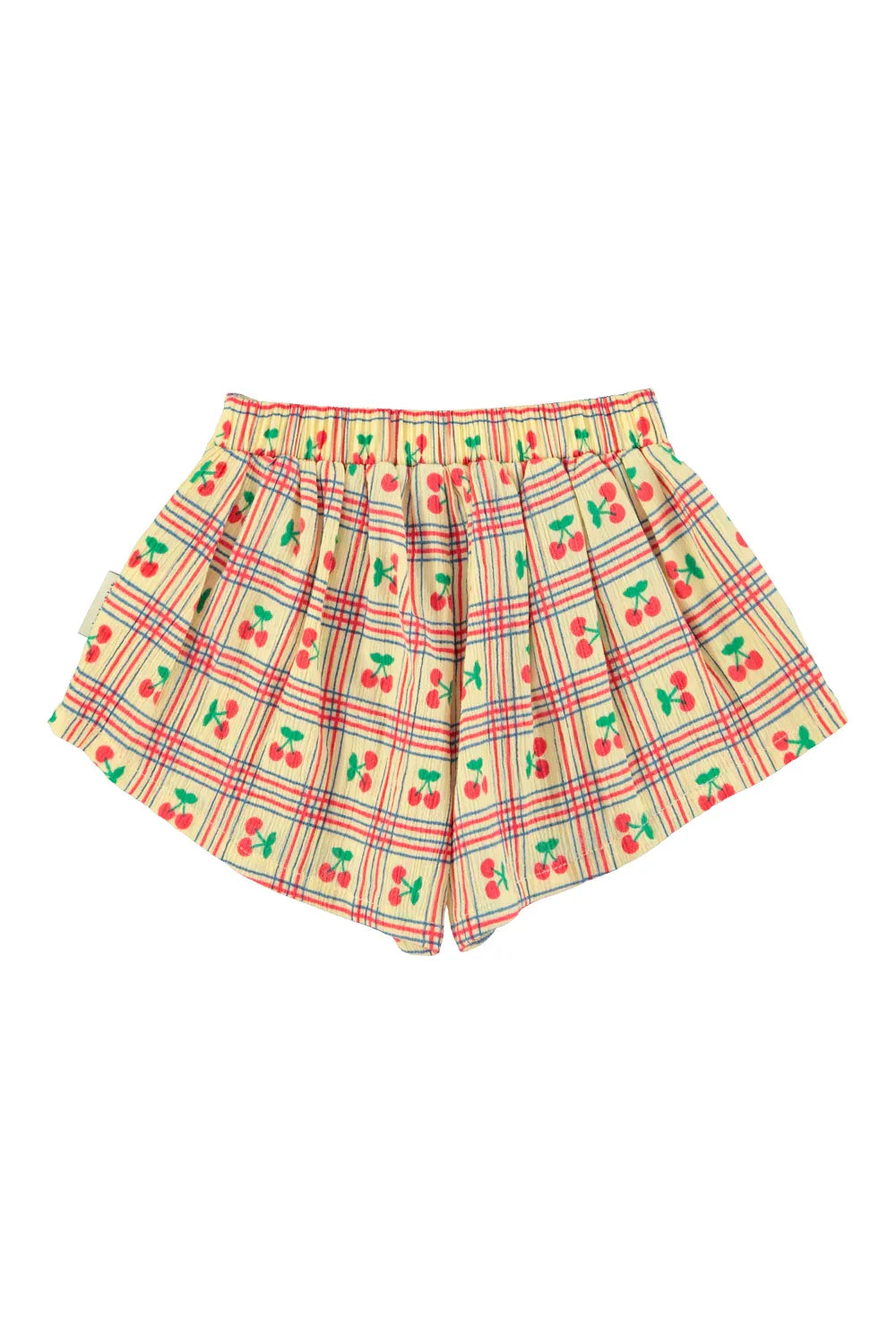 Shorts Light Yellow With Cherries Allover - Piupiuchick